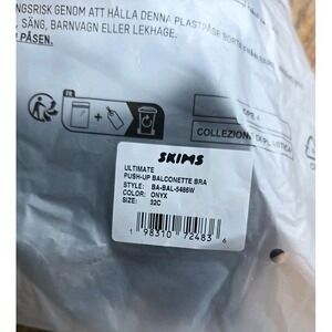 $64‎ NWT SKIMS ULTIMATE BALCONETTE PUSH-UP BRA - 32C
